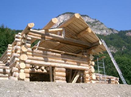 Ossature en bois > Construction d'une maison en rondins de bois